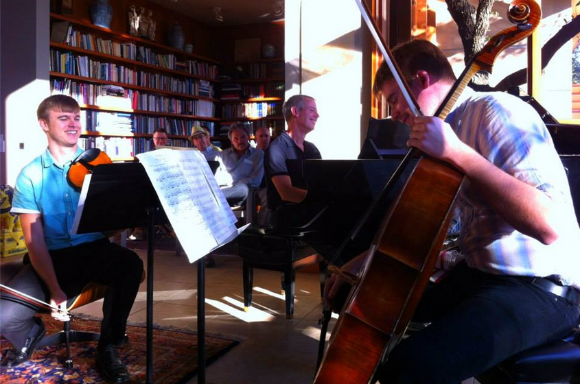 Coronado Trio performing at the Hill Country House in Spicewood, TX. 11/17/13